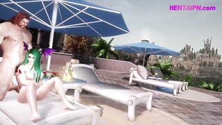 Green-Haired Deadly Succubus Uncensored Animation Porn - 3 image