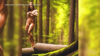 Girls gaining muscle in the forest - Episode 2 - Ai animation - 3 image