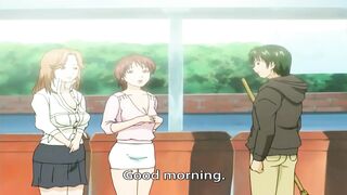Two Horny Girls Love Threesome (Uncensored Hentai) - 4 image