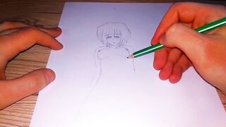 Cute Japanese girl peed on the floor