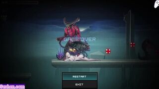 Dark Star: The aliens decide to fuck the tall blonde girl with perfect tits again in the second stage full of cumshots | Hentai Game | P2 - 10 image