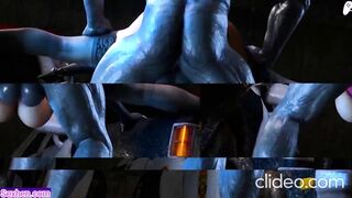 (4K)Naughty Resident Evil girls get their ass fucked by hard cock Monsters |3D Hentai Animations|P78 - 3 image