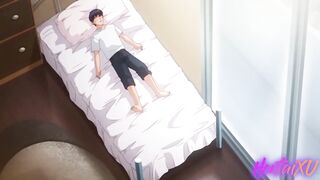 Hentai / thicc milf seduces inexperienced guy with her wet pussy - 6 image