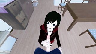 POV fucking Ruby Rose before giving her a doggystyle creampie. RWBY Hentai. - 2 image