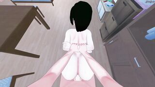 POV fucking Ruby Rose before giving her a doggystyle creampie. RWBY Hentai. - 9 image
