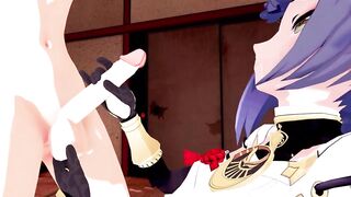 Kujou Sara Genshin Impact 3D Hentai Part 2/9 - 8 image