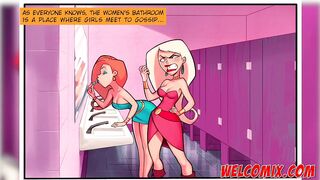 Gossip in the bathroom - College Perverts - 2 image