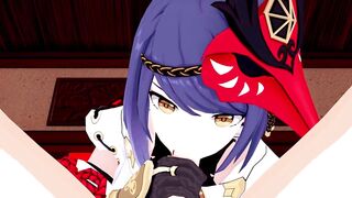 Kujou Sara Genshin Impact 3D Hentai Part 1/9 - 4 image