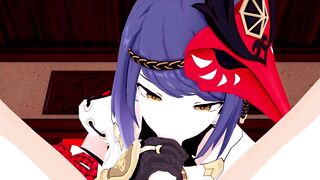 Kujou Sara Genshin Impact 3D Hentai Part 1/9 - 5 image