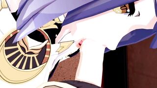 Kujou Sara Genshin Impact 3D Hentai Part 1/9 - 6 image