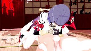 Kujou Sara Genshin Impact 3D Hentai Part 1/9 - 7 image