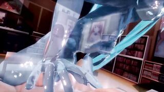 3d Hentai MMD - A Squishy Slime Miku Service (AutumnJelly) - 2 image