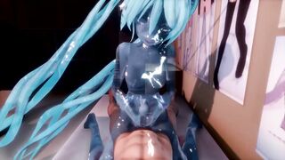 3d Hentai MMD - A Squishy Slime Miku Service (AutumnJelly) - 7 image
