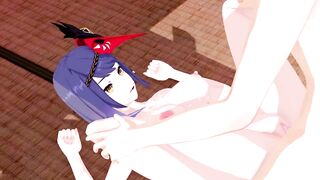 Kujou Sara Genshin Impact 3D Hentai Part 5/9 - 5 image