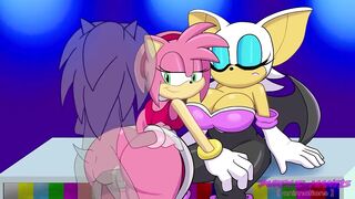 Rouge The Bat Gets Cucked By Amy Rose - 2 image