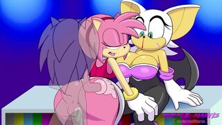 Rouge The Bat Gets Cucked By Amy Rose - 5 image