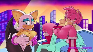 Rouge The Bat Gets Cucked By Amy Rose - 6 image