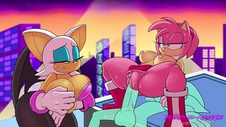 Rouge The Bat Gets Cucked By Amy Rose - 8 image