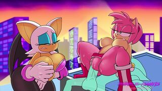 Rouge The Bat Gets Cucked By Amy Rose - 9 image