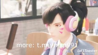 Dva was trolled and sucks cock - 2 image