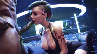 Judy Cyberpunk 2077 - Blowjob - (Uncensored) - 3 image