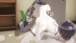 White Beautiful Witch - 3D Hentai - (Uncensored) - 8 image