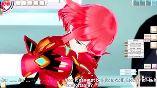 Pyra Blowjob and Boobjob (3D Hentai Game) (Xenoblade Chronicles 2) (koikatu) - 9 image