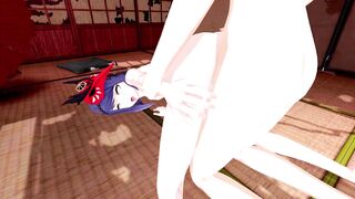 Kujou Sara Genshin Impact 3D Hentai Part 8/9 - 5 image