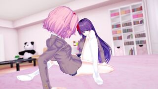 DDLC - Yuri and Natsuki lesbian play - 2 image