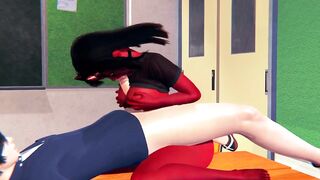 Succubus Meru best titsfuck in classroom hentai - 10 image