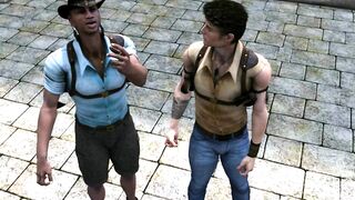 lara croft threesome