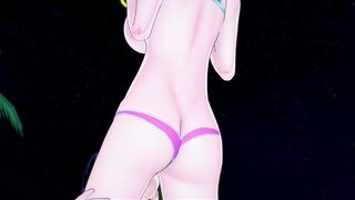 Nami rides Luffy's dick on the beach. Gets her asshole eaten - One Piece Hentai - 3 image