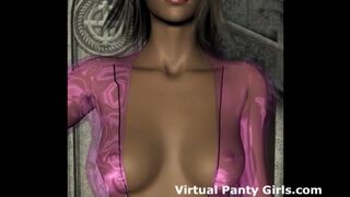 My virtual top is so tight on my big tits - 1 image