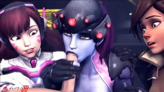 3D HD Blowjob and Deepthroat Compilation (2017) - 1 image