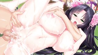 Hentai Uncensored Beauty took off her yukata and showed big tits and started fucking hard - 7 image