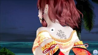 Dead or Alive Xtreme Venus Vacation Kanna Brocade of Dawn New Years Mod Fanservice Appreciation - 6 image