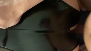 "Do you like it big bitch?!" 18 year old French slut moves her big ass on my dirty talk cock - 1 image