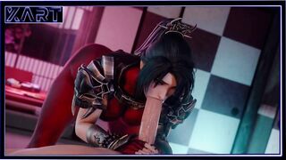 Hentai girl sucks cock very passionately - 10 image