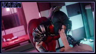 Hentai girl sucks cock very passionately - 2 image