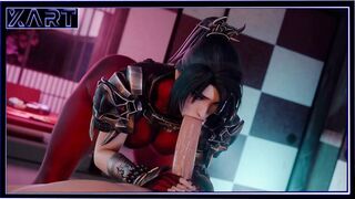 Hentai girl sucks cock very passionately - 3 image