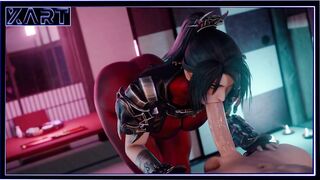 Hentai girl sucks cock very passionately - 9 image
