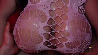 Super Wet TITFUCK In Sexy Lingerie, Oil, Bouncing Tits & Cumshot - 1 image