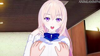 Spending the Day Fucking Cute Girls from Classroom of the Elite Until Creampie - Hentai Compilation - 4 image