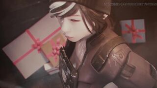 Rainbow Six - Dokkaebi Sideways Creampie (4K Animation with Sound) - 5 image