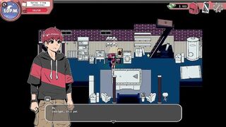 Spooky Milk Life - Hentai game - gameplay part 2 - blowjob from shopkeeper - 5 image