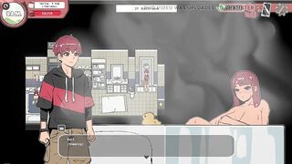 Spooky Milk Life - Hentai game - gameplay part 2 - blowjob from shopkeeper - 6 image