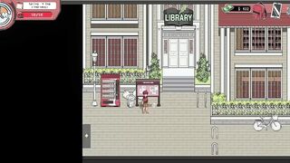 Spooky Milk Life - Hentai game - gameplay part 2 - blowjob from shopkeeper - 9 image