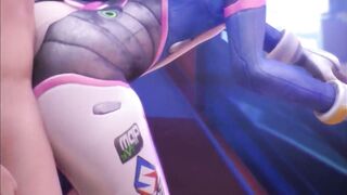 3D Compilation: Overwatch Dva Blowjob Doggystyle Anal Fuck Dick Ride Uncensored Hentai - 7 image