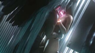 3D Compilation Tifa Lockhart Threesome Blowjob Fucked Against Wall Final Fantasy Uncensored Hentai - 7 image