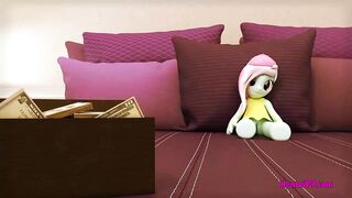 Hot Futa Blonde [ Dickgirl ] Play With His Dolly [ Animation 3D ] - 2 image